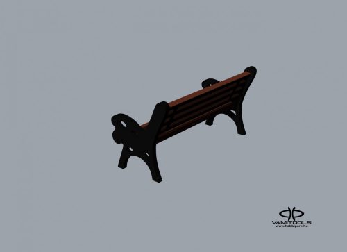 Cast iron bench {2036}