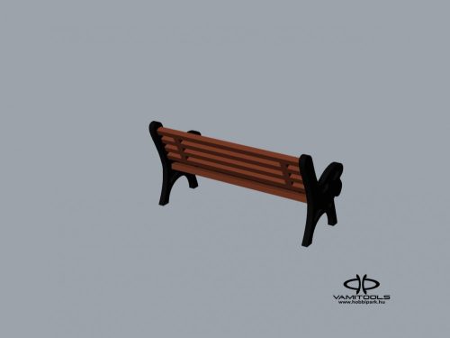 Cast iron bench {2036}