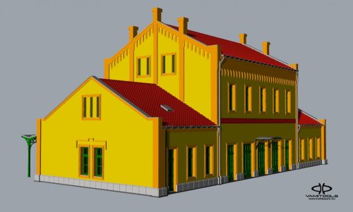 Berettyóújfalu jellegű állomásépület és melléképületei {523A/B/C}