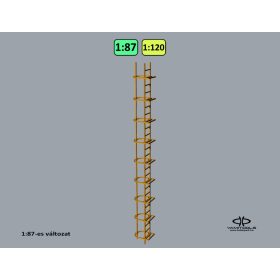 Fixed steel ladder {2342}