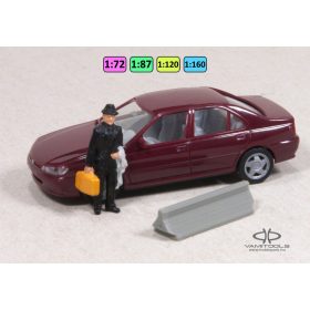 Beton terelőelem, 2m-es, alacsony {2225}