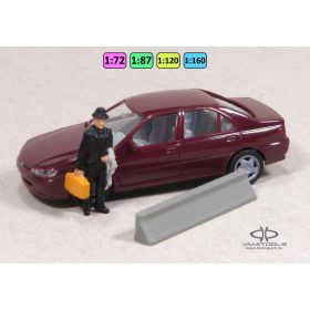 Beton terelőelem, 3m-es, féloldalas {2228}