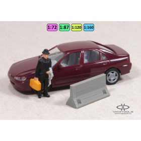 Beton terelőelem, 2m-es, magas {2229}