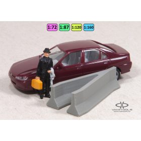 Beton terelőelem, szétágazó {2233}