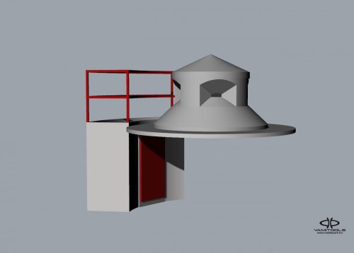 Beton búvólyuk, bunker {558A/B}