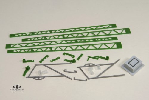 Duplakaros felsővezetéktartó oszlop {2248}