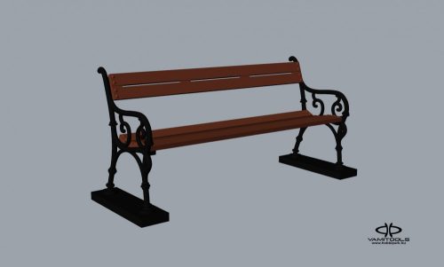 Cast iron bench {2250}