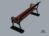 Cast iron bench {2250}