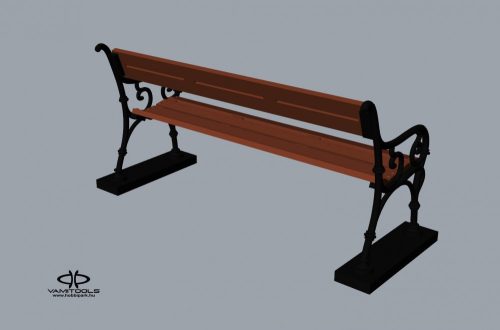 Cast iron bench {2250}