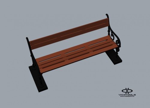 Cast iron bench {2250}
