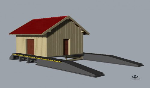 Goods shed {554}