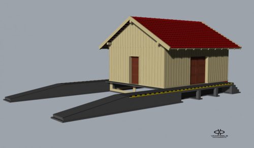 Goods shed {554}