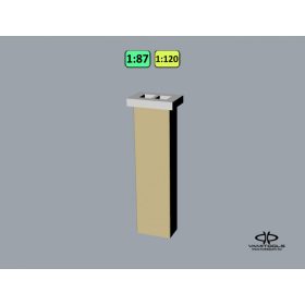 Kétkürtős vakolt kémény {2322}