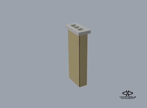 Háromkürtős vakolt kémény {2323}