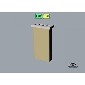 Négykürtős vakolt kémény {2324}