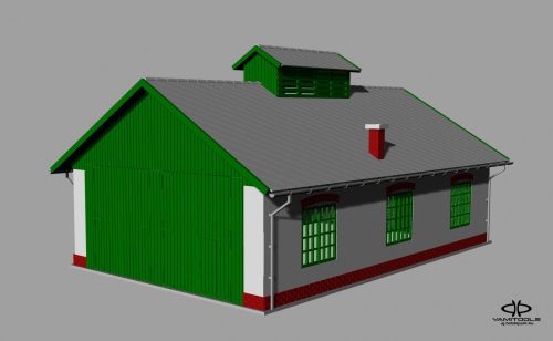 Narrow gauge engine shed {586}