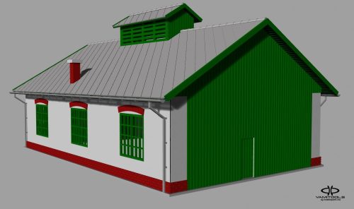 Narrow gauge engine shed {586}