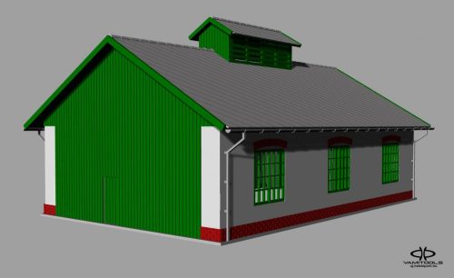 Narrow gauge engine shed {586}