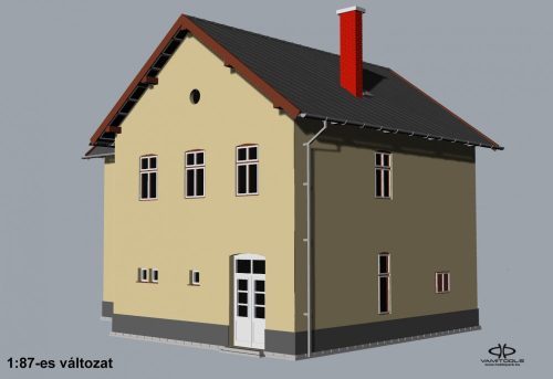 Leányvár jellegű állomásépület {564}