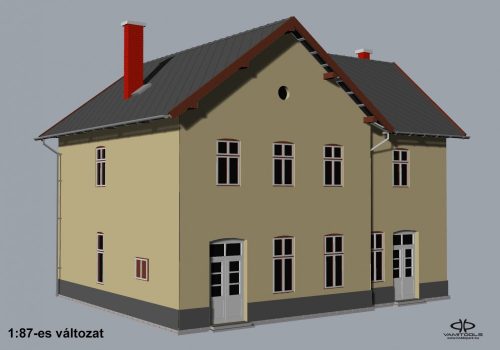 Leányvár jellegű állomásépület {564}