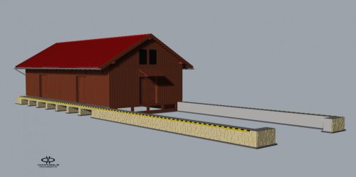 Goods shed {566}