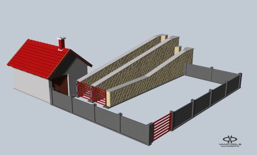 Cattle loader ramp with office {571A/B}