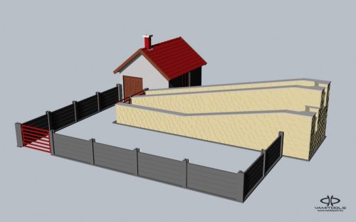 Cattle loader ramp with office {571A/B}