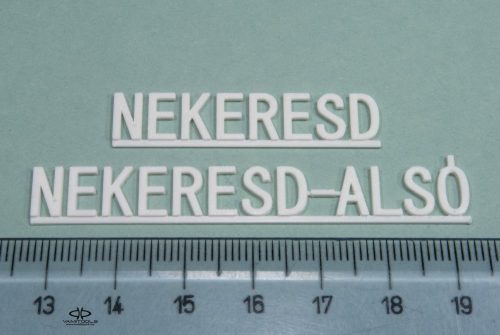 Egyedi állomás névtábla