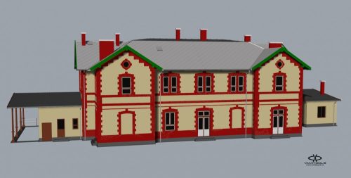 Kisterenye jellegű állomásépület {580}