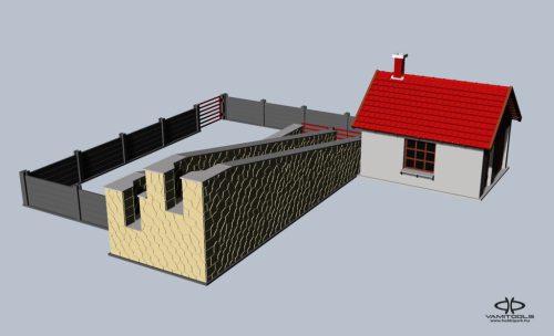 Cattle loader ramp with office {571A/B}