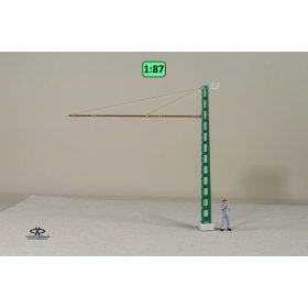   Egykaros kétvágányos villamos felsővezetéktartó oszlop {2196}