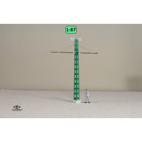   Kétkaros kétvágányos villamos felsővezetéktartó oszlop {2197}