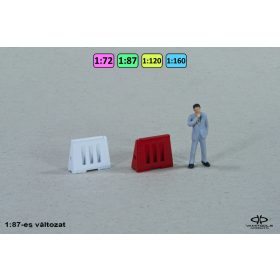 Műanyag terelőelem, magas {2199}