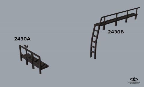 Piko 57715-höz fékállás, létra, járólap {2430A/B}