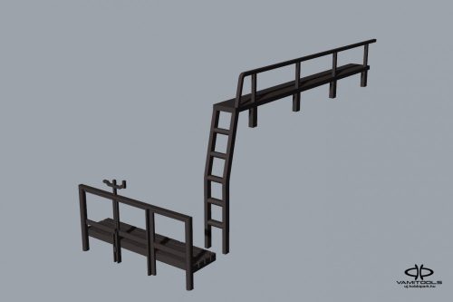 Piko 57715-höz fékállás, létra, járólap {2430A/B}