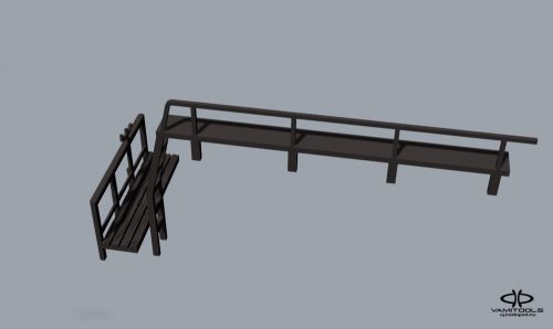 Piko 57715-höz fékállás, létra, járólap {2430A/B}