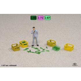 Sörösrekesz és sörösüveg {2431} Sörösrekesz és sörösüveg {2431}