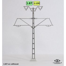 Kétkaros felsővezetéktartó oszlop {2457}