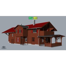 Swiss style railway station {702}