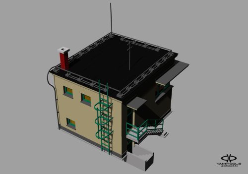 Vasúti váltóállító központ belső berendezés {704B}