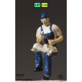 Worker at lunch time {2476} Worker at lunch time {2476}