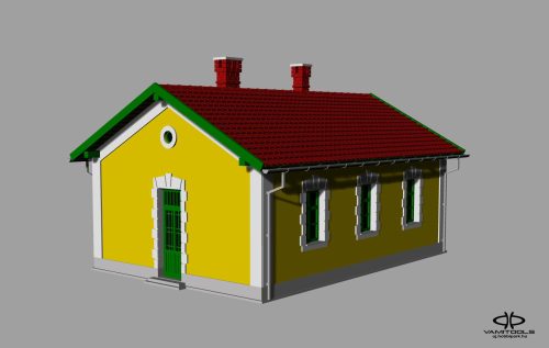 Homokszentgyörgy jellegű állomásépület {708}