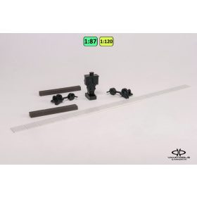 Railway switch lever to double-slip switch {2496}