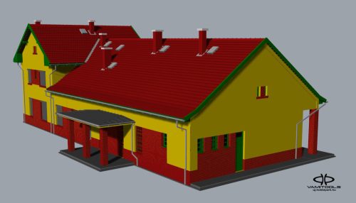 Kecskemét-Máriaváros jellegű állomásépület {718}