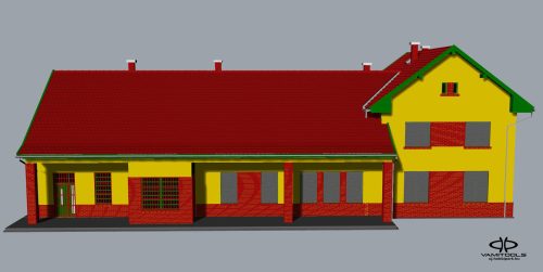 Kecskemét-Máriaváros jellegű állomásépület {718}