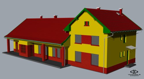 Kecskemét-Máriaváros jellegű állomásépület {718}