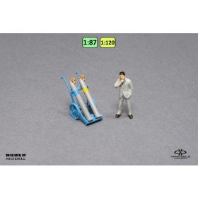 Hegesztőpalack és kocsi (nagy) {2555}