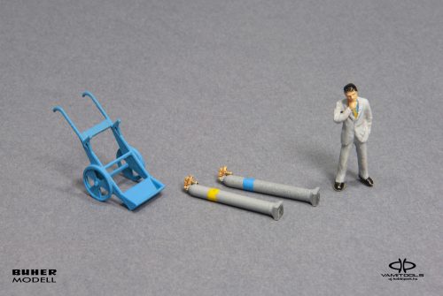 Hegesztőpalack és kocsi (nagy) {2555}