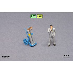 Hegesztőpalack és kocsi (kicsi) {2556}