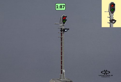 Railway signal RG+W {2580}